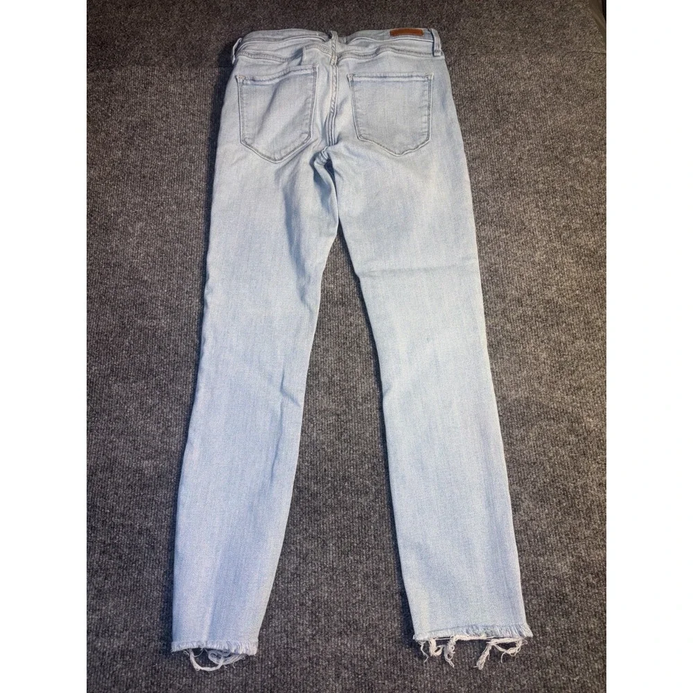 Abercrombie & Fitch Jeans Women's‎ 2R Blue Denim Harper Low Rise Ankle Raw Hem